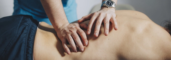 Chiropractic Springfield VA Man Getting Massage